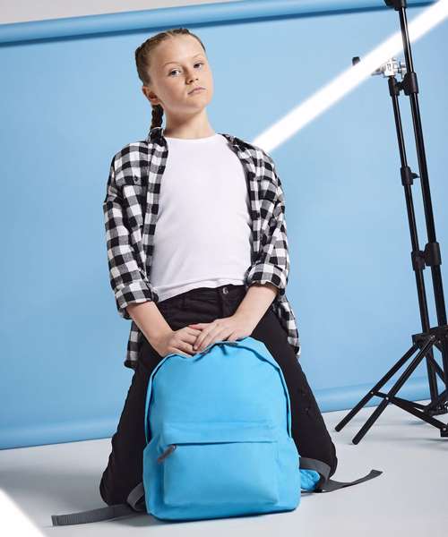 Bagbase Junior Fashion Backpack - Bright Red, 14L Capacity, Padded Back - View #4